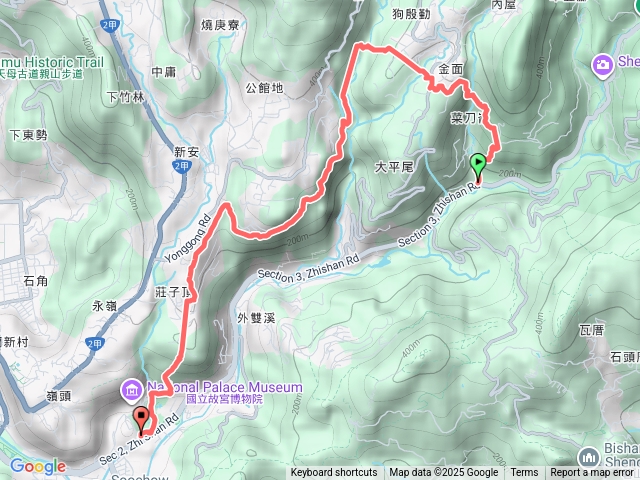 陽明山平溪步道狗殷勤古道預覽圖