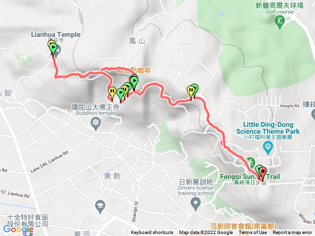 20220109鳳崎落日步道 天德堂進出