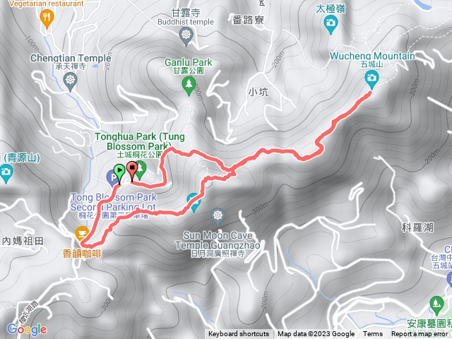 三粒半天上山五城山縱走
