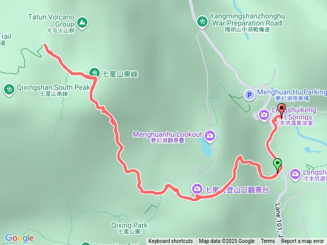 冷水坑到七星山主峰