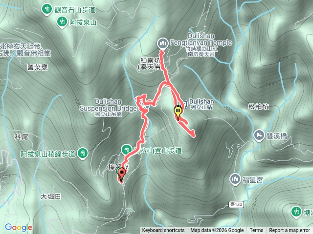 獨立山步道、獨立山、奉天岩O型預覽圖