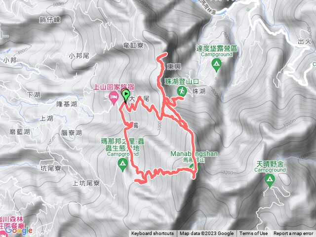 馬那邦山、細道邦山步道0型