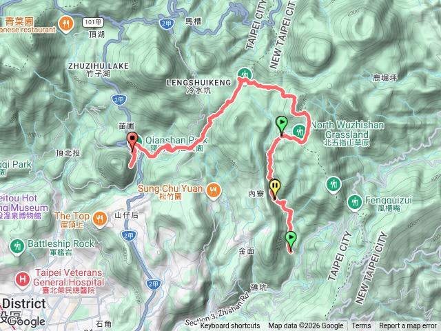 搭小18坪頂古圳步道北五指擎天崗絹絲瀑布陽明山人車分道公車總站預覽圖