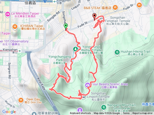 20260130 四獸山短程O型健行(松山家商.無極天王.巨石園.超然亭.象獅豹虎.奉天宮)預覽圖