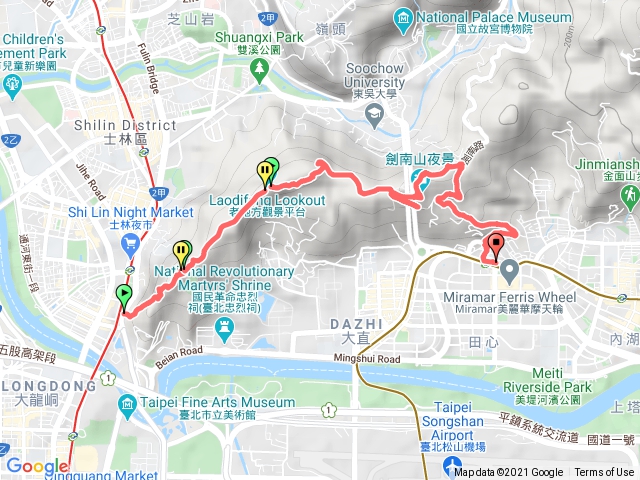 劍潭山-老地方-文間山-劍南路站美麗華