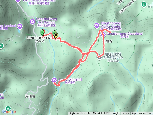 擎天崗絹絲瀑布