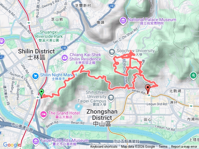 劍潭到大直的劍南捷運站預覽圖