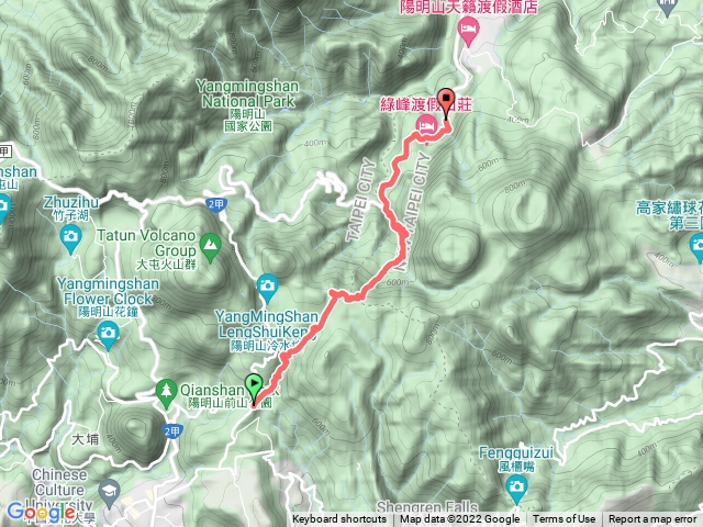 涓絲瀑布-擎天崗-上磺溪停車場