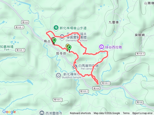 中興大學新化林場後山步道預覽圖
