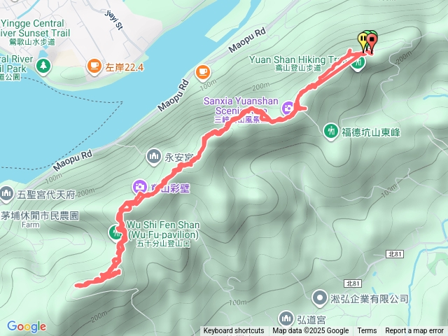 鳶山彩色岩壁五十分山