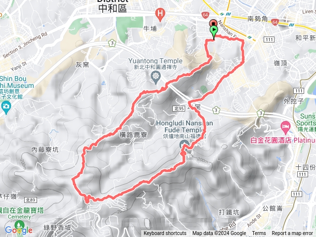 中和復興國小越烘爐地南勢角山