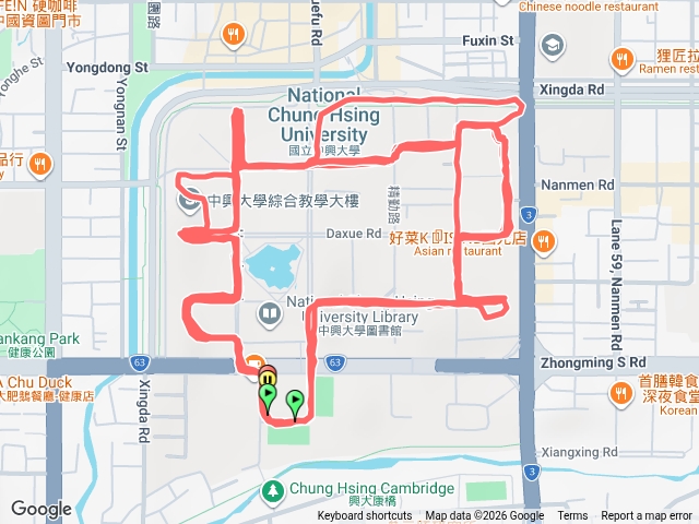 興大慢跑（Yi）繼續轉動直到最後一秒鐘