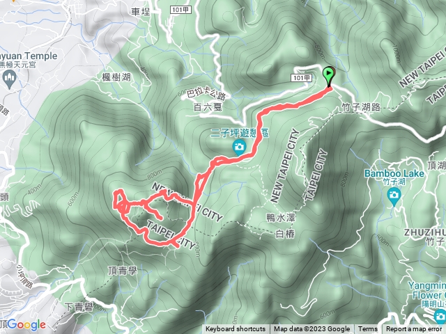 2023-11-18二子坪-面天山-向天山-火燒山-向天池山-向天池-二子坪