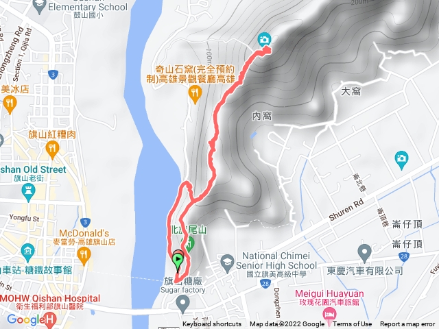 旗尾山（一上二下）