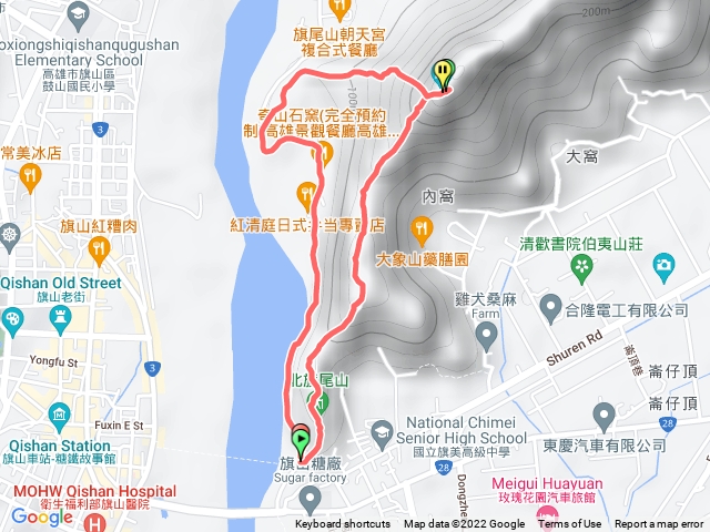 旗尾山一上三下