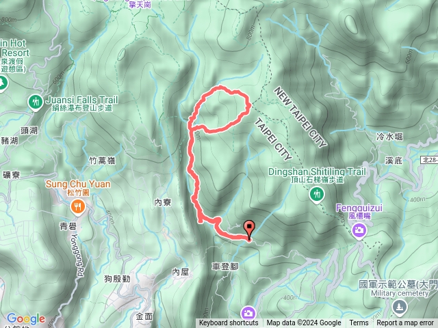 登峰圳北五指山嶺南山9字連走預覽圖