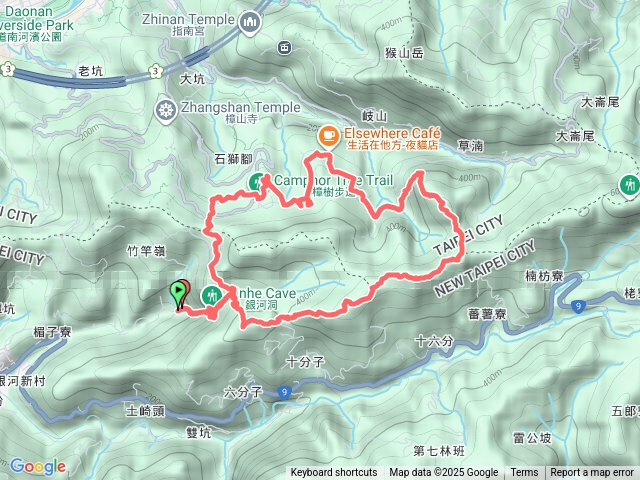 銀河洞、六分山、四面頭山、十六分山、貓空尖山、貓空圓山預覽圖