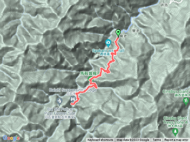霞喀囉古道養老白石大橋