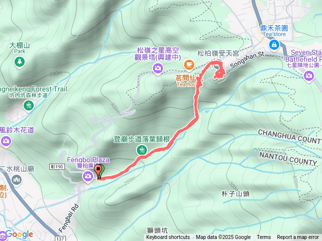 豐柏登廟步道上受天宮