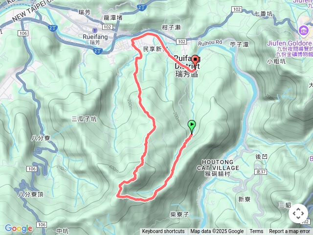 2025-04-20瑞芳蛇子形古道-三爪子坑山-蛇子崙山O型