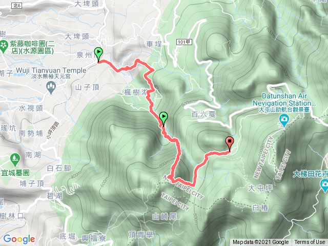 楓樹湖古道直上面天山