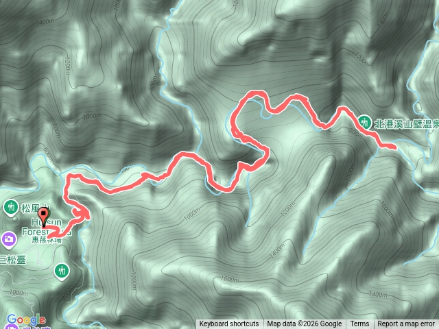 國姓北港溪平台區林道預覽圖