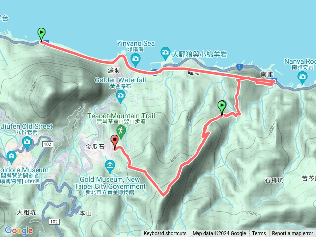 劍龍稜鋸齒稜茶壺山