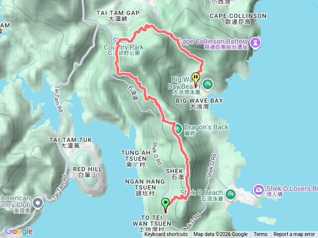 20260104石澳土地灣 - 龍脊-大浪灣