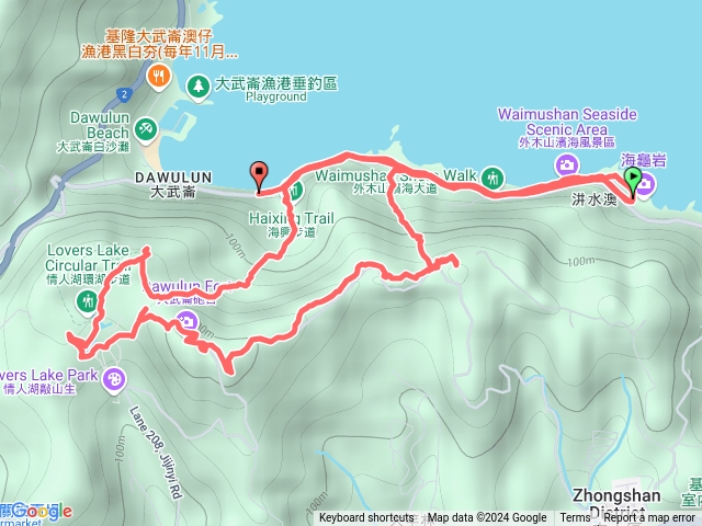 中山峽谷步道～情人湖-大武崙山步道O行預覽圖