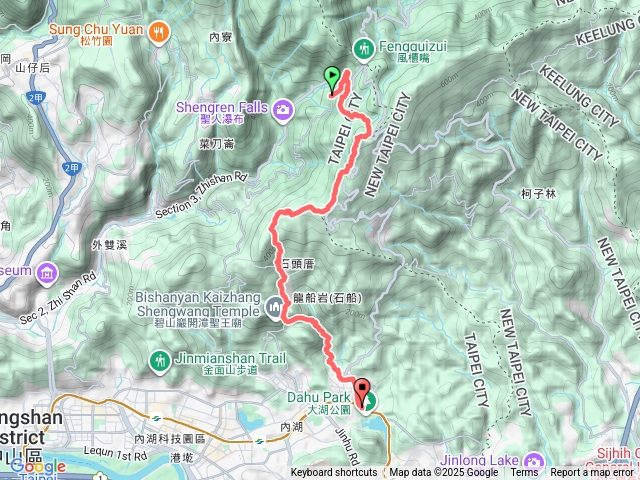 2025臺北大縱走第四段：風櫃口至中華科技大學