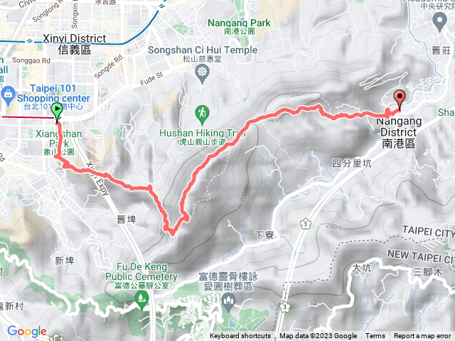 20231022 象山捷運站(公園)  象山親山(四獸山)步道 六巨石 象山 南港山 九五峰 中華科大公車站