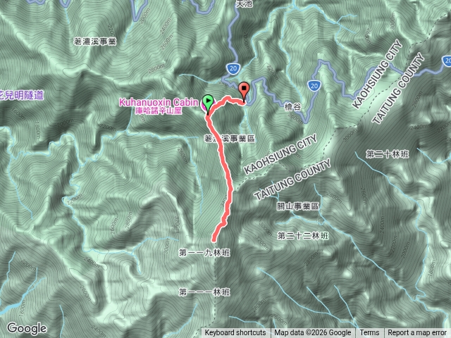 庫哈諾辛山屋-關山-登山口115.07.06預覽圖