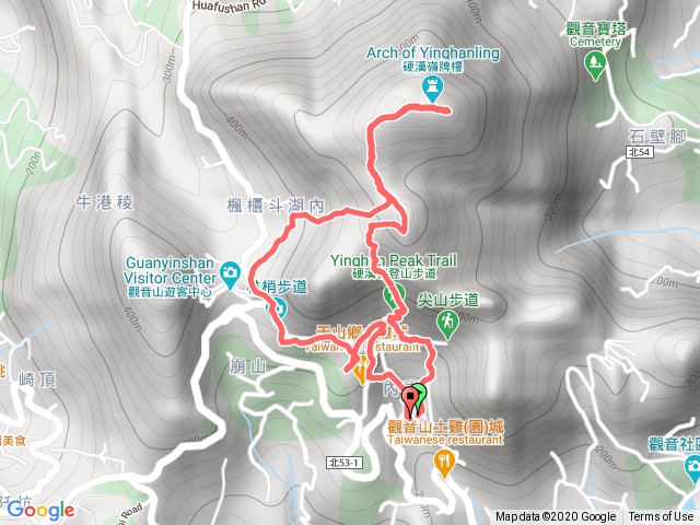20201121凌雲寺-硬漢嶺（觀音山）-楓櫃斗步道-林梢步道