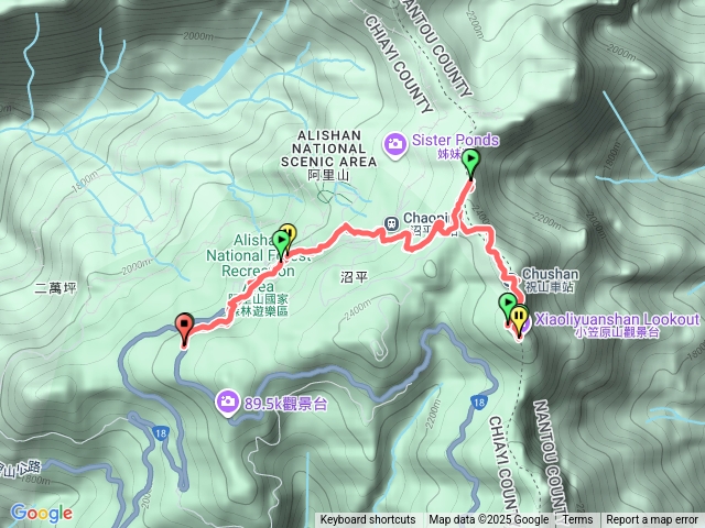 祝山觀日步道小笠原山