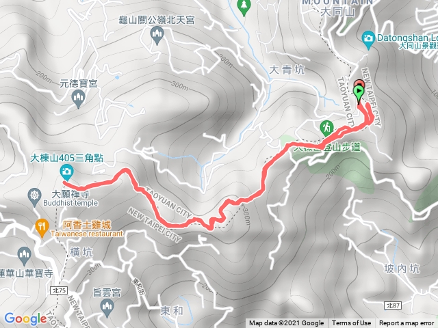 青龍嶺--＞大棟山