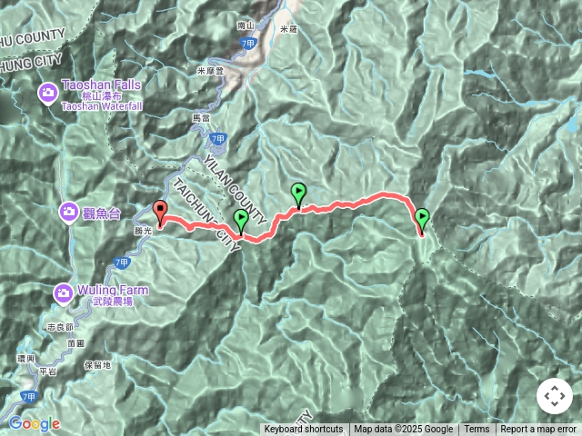 南湖圈谷山屋-南湖北山-審馬陣山-勝光登山口