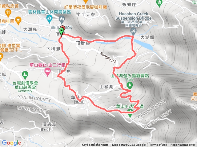 20220227華山3號、4-1號、山豬湖、情人橋、小天梯步道預覽圖