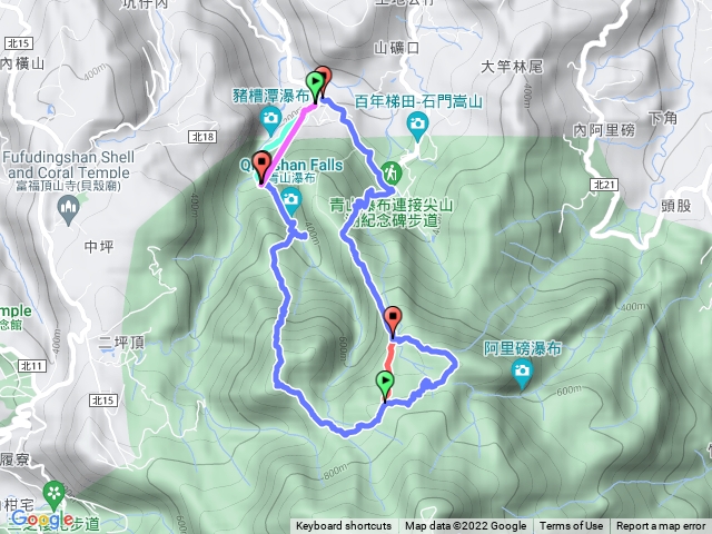 2022-0410_青山瀑布-豬母屏山-竹里山 小O-（下載前請看備註）