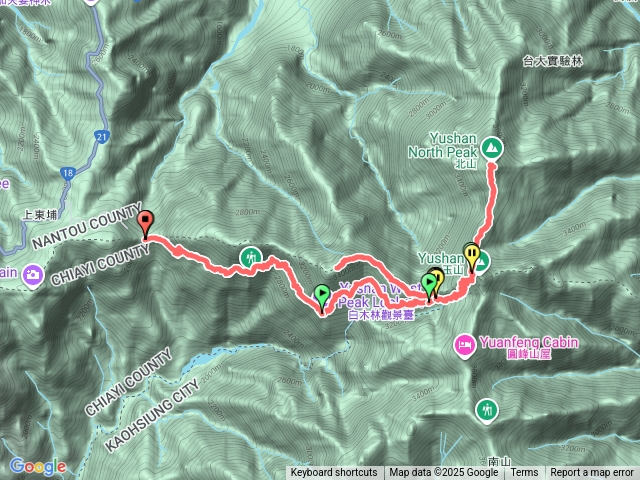 玉山西峰、北峰預覽圖