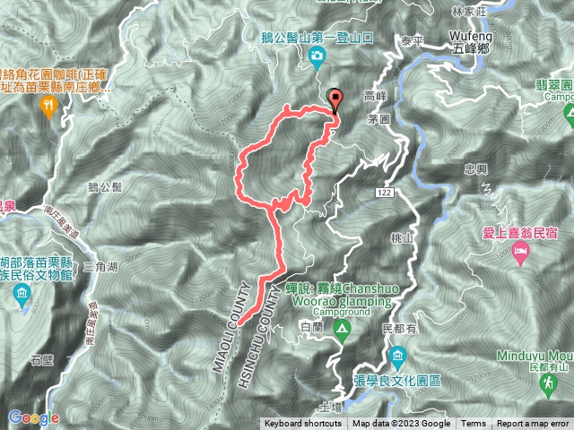 鵝鳥雙拼(鵝公髻+鳥嘴山)