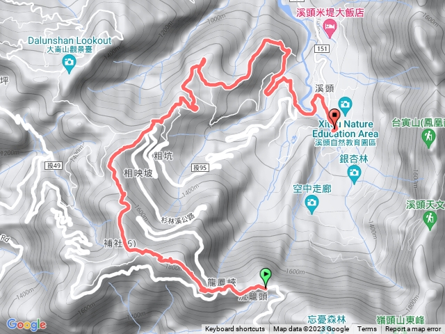 112．09．18溪頭九連峰縱走（龍鳳山．龍鳳峽山．三叉崙山．內樹皮山．水桶寮山．羊頭崙山．志騰山．竹崙山．溪頭山）