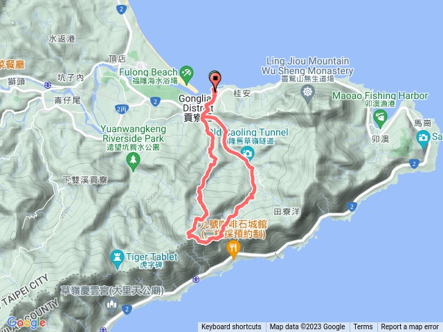 20231230福隆龜媽坑古道福隆山隆嶺古道O 形