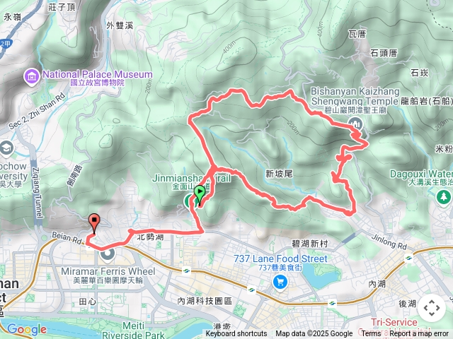 金面山～忠勇山～O型
