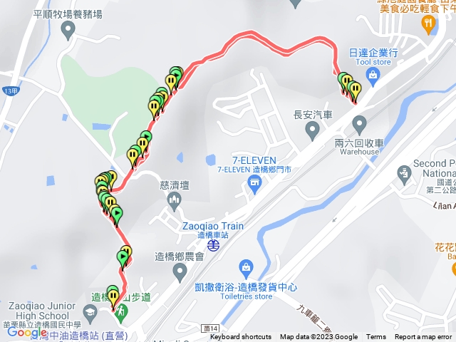 口山步道-清明福德祠上來回預覽圖