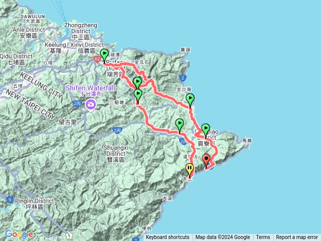 淡蘭古道北路全軌跡(全火車接駁行程)預覽圖