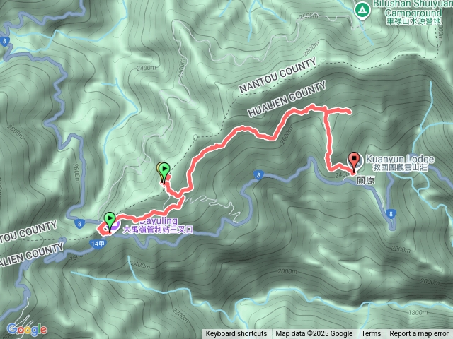 合歡岳嶺茆木山