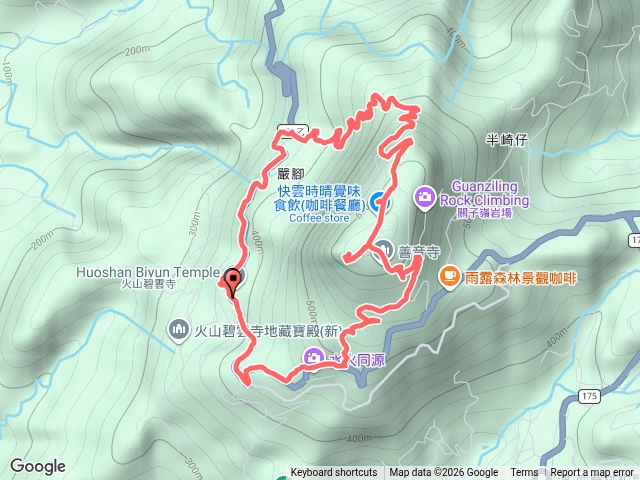 臺南白河關子嶺枕頭山步道環走預覽圖