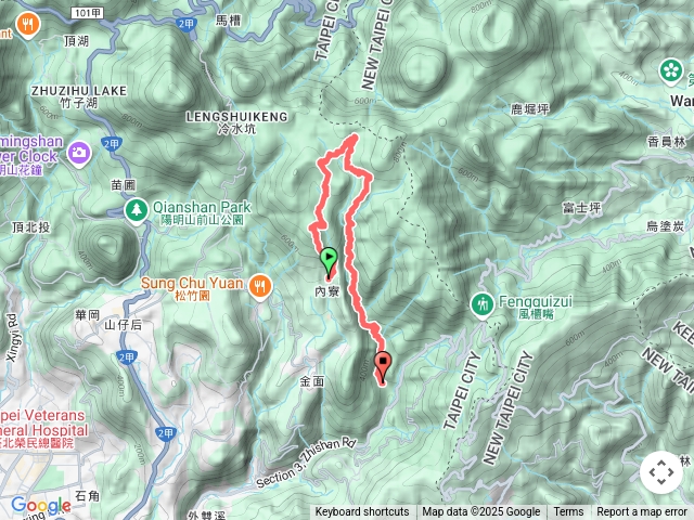 內寮崙+竹篙山南峰+竹篙山東北峰+後湖底山+石溪山
