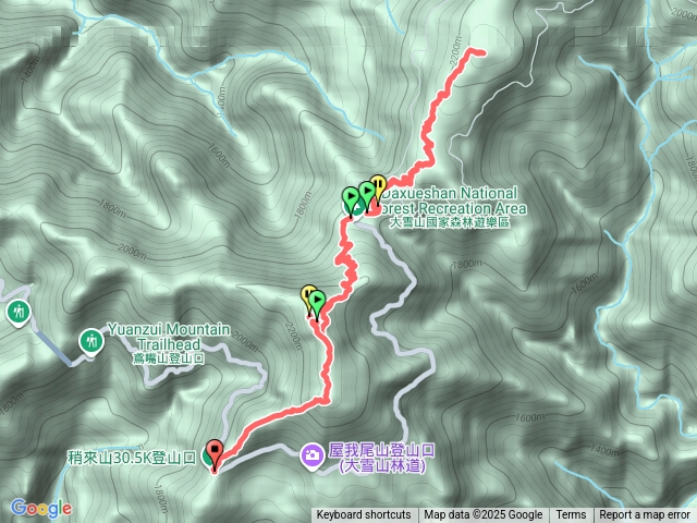 船型山、稍來山、捎來山南峰連走