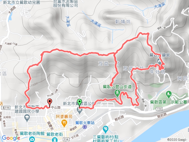 鶯歌光明4秀，光明山稜線4山，龜崙山、牛灶坑山、鶯歌石山、西鶯山